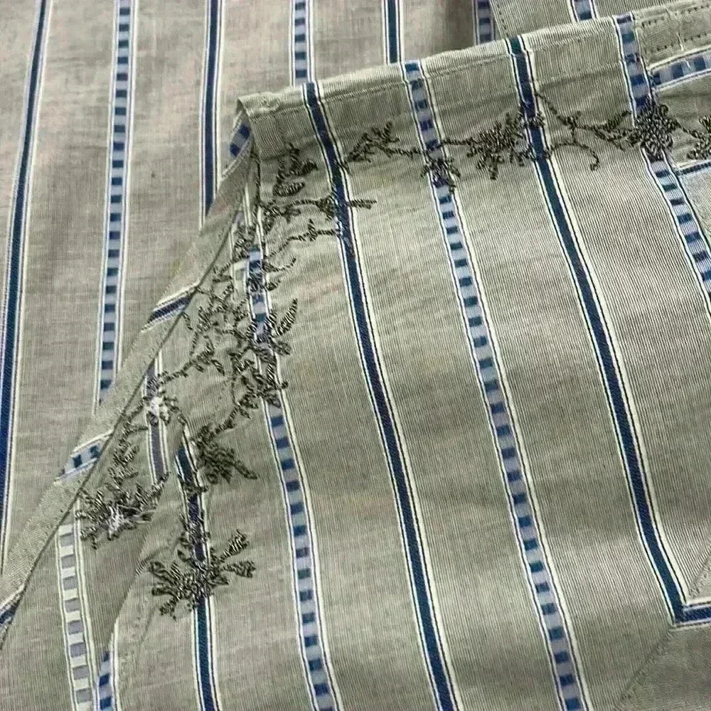 Robert Graham Gray/Blue stripped colorful Button Down Shirt sz large L - Picture 6 of 11